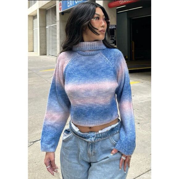 Tie Dye Striped Sweater - Picture 1 of 8